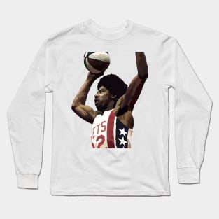 Julius Erving of the New York Nets Long Sleeve T-Shirt